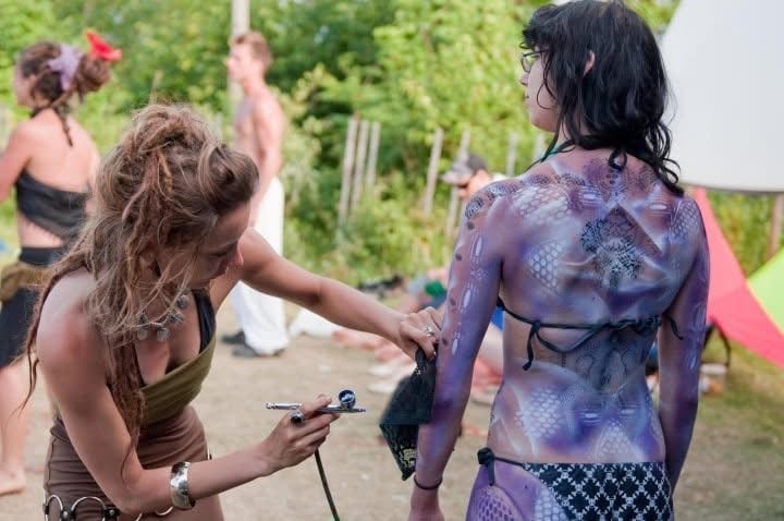 Création de body painting par Claudia Sicotte